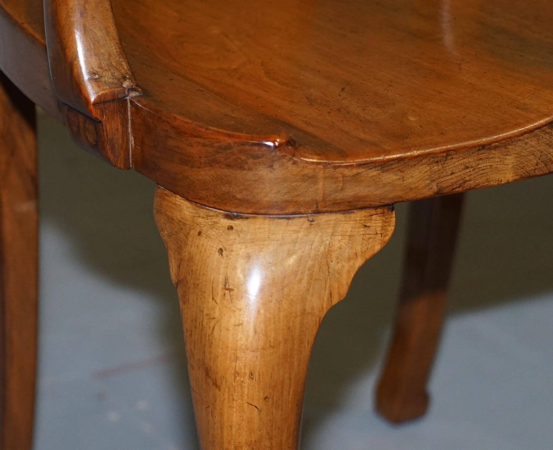 Victorian Howard & Son walnut office chair with stamp.