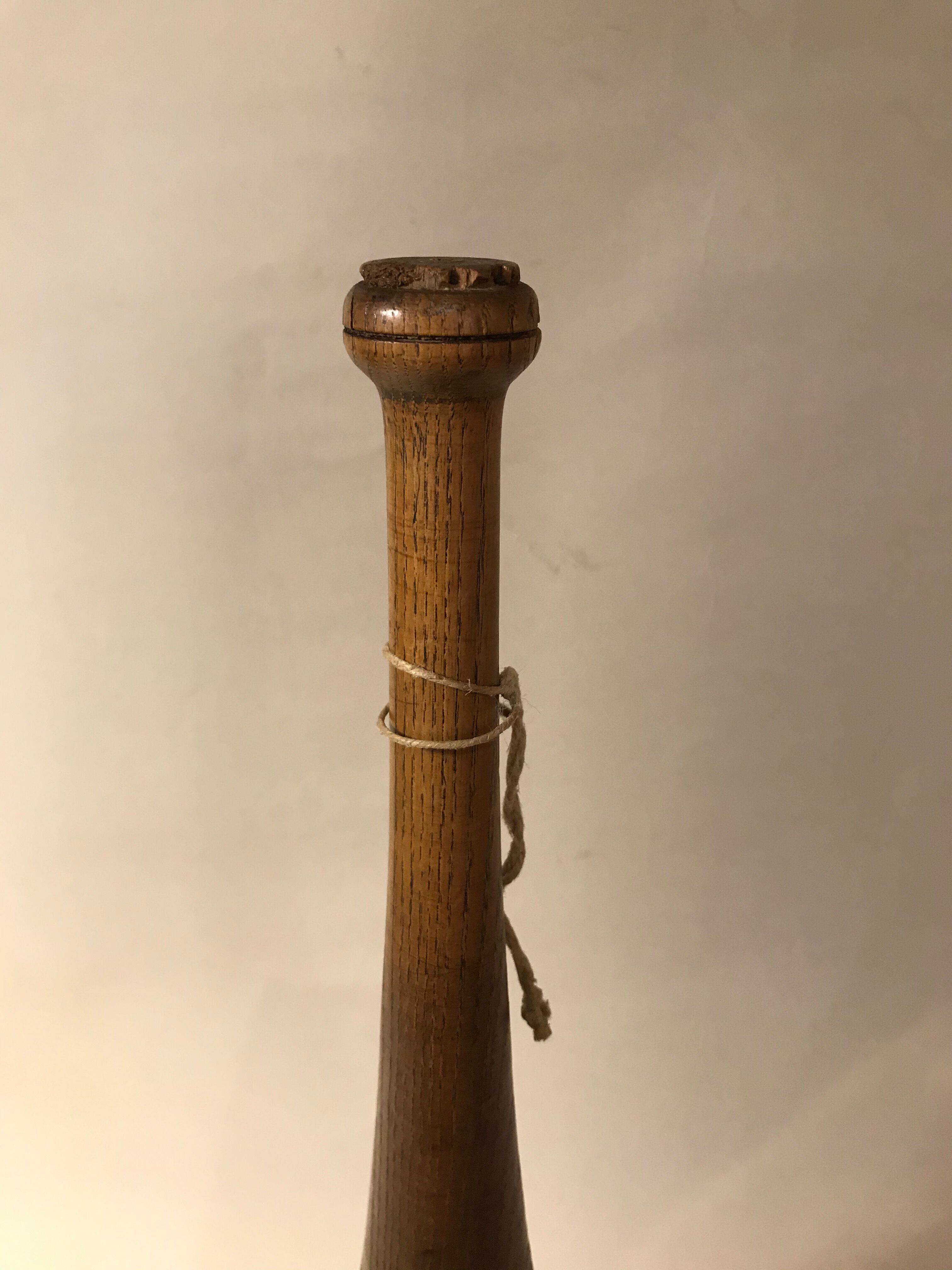 Old wooden juggling club
