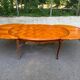 Table à manger Louis XV extensible ovale en bois massif marqueterie 270cm