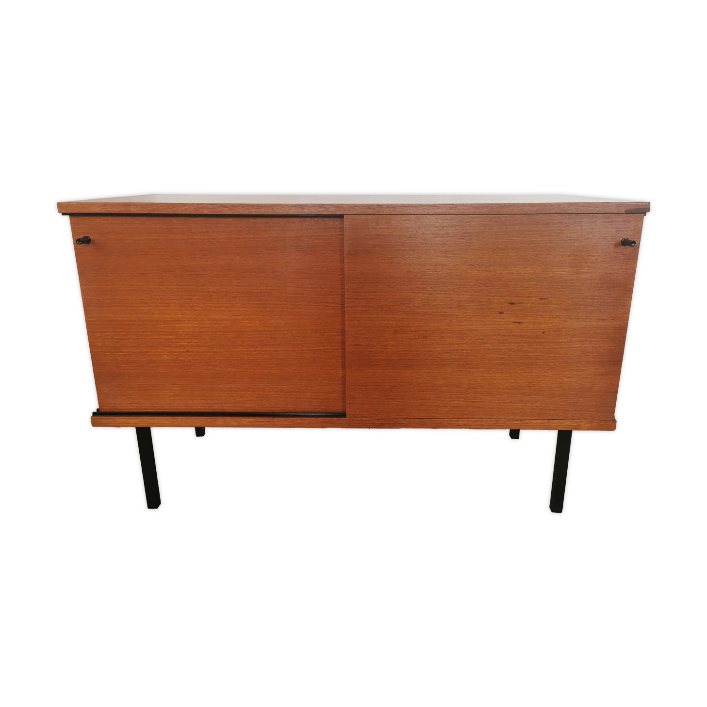 Buffet portes coulissantes en teck de Gunther Renkel pour Rego