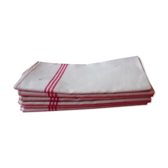 6 old but new Métis linen tea towels