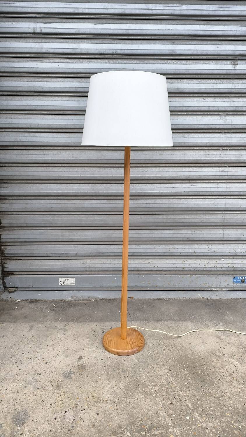 Solid pine floor lamp, Sweden 1970