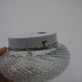 Molded glass ceiling lamp