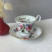 Royale Albert Flower of the month tea cups - Flower of the month August