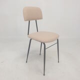 Set of 4 Italian Metal Dining Chairs, 1960's