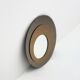 Round wall mirror from Metalvetro Galvorame with brown tones