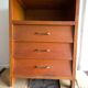 Renovated vintage desk, Scandinavian style, 1950s-60s.