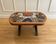Ceramic coffee table with metal base by G. Reynaud Vallauris