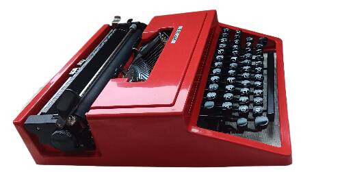 Machine a ecrire olivetti oxford s rouge