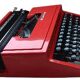 Machine a ecrire olivetti oxford s rouge