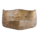 Chauffeuse d'angle Togo velours beige par Michel Ducaroy pour Ligne Roset