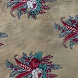 Taie Provence 18e en toile d'indienne crénelée à fanions