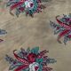 18th century Provence pillowcase in crenellated Indian fabric with pennants