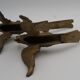 Ornements frontons bronze oiseaux ancien