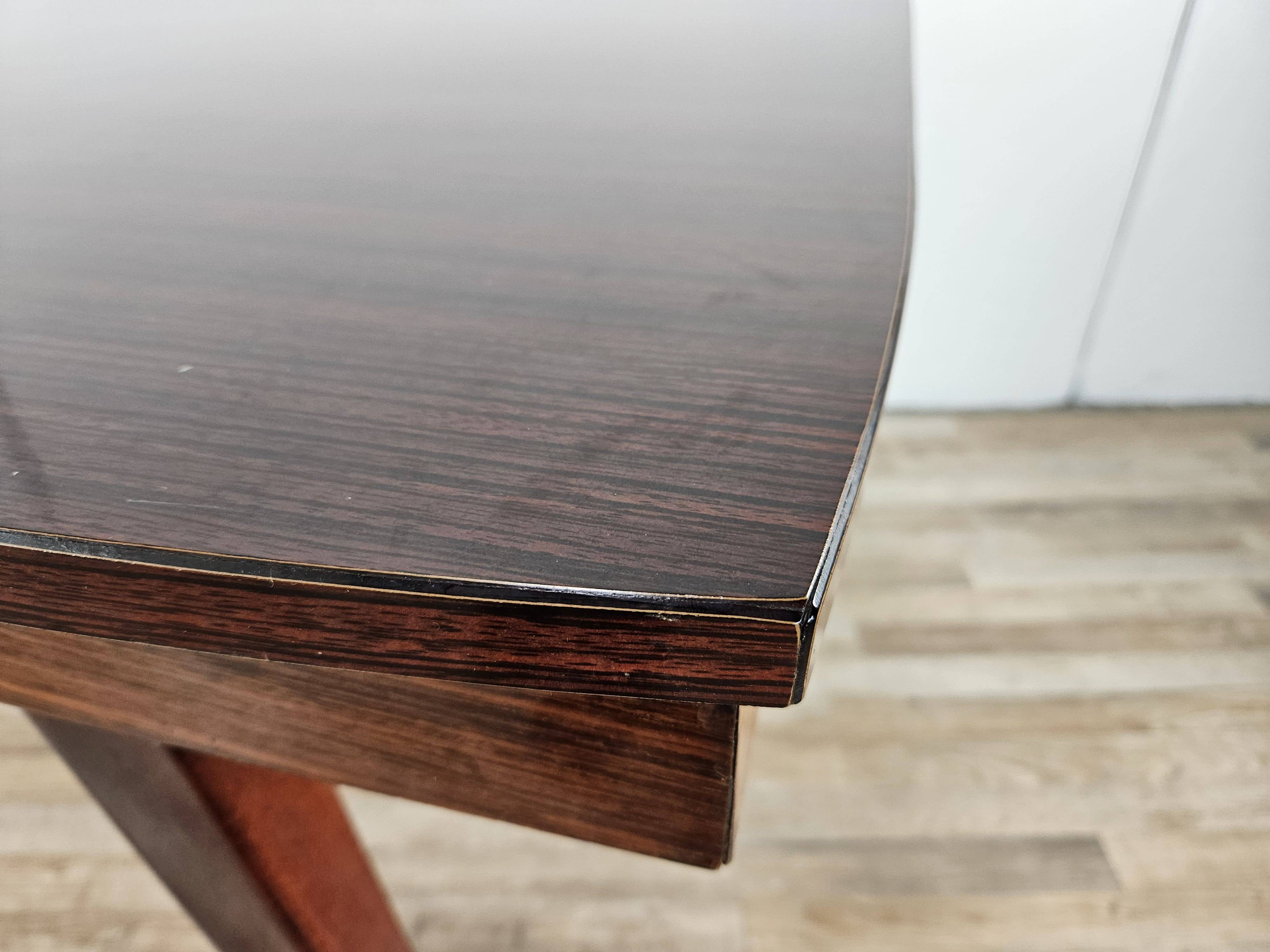Mid Century table in rosewood laminate