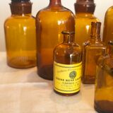 Set of nine bottles of apothecary
