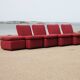 5-seater modular sofa, France, late 1970s.