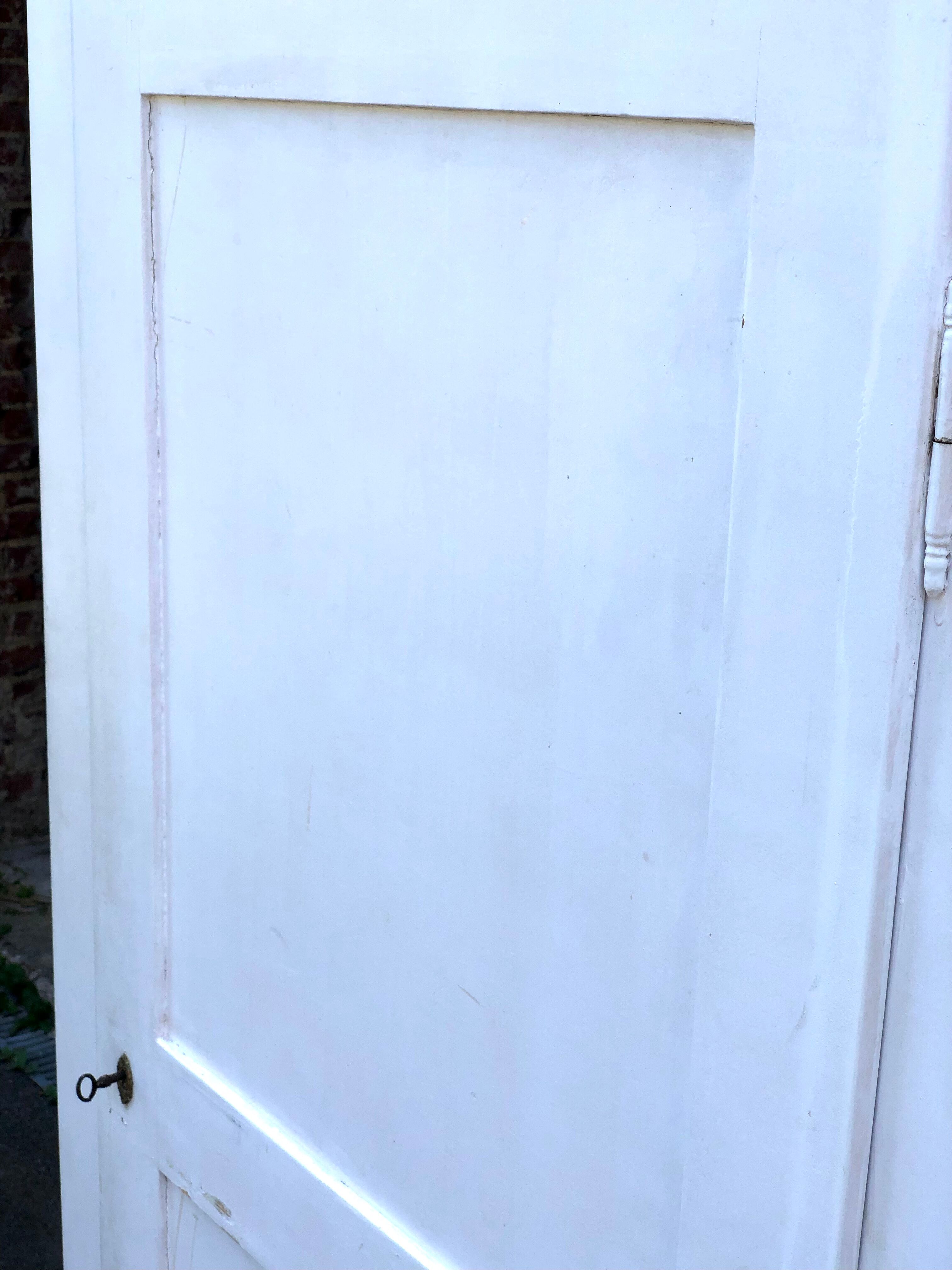 Old white wardrobe
