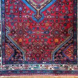 Luxueux tapis de coureur tribal Hamadam