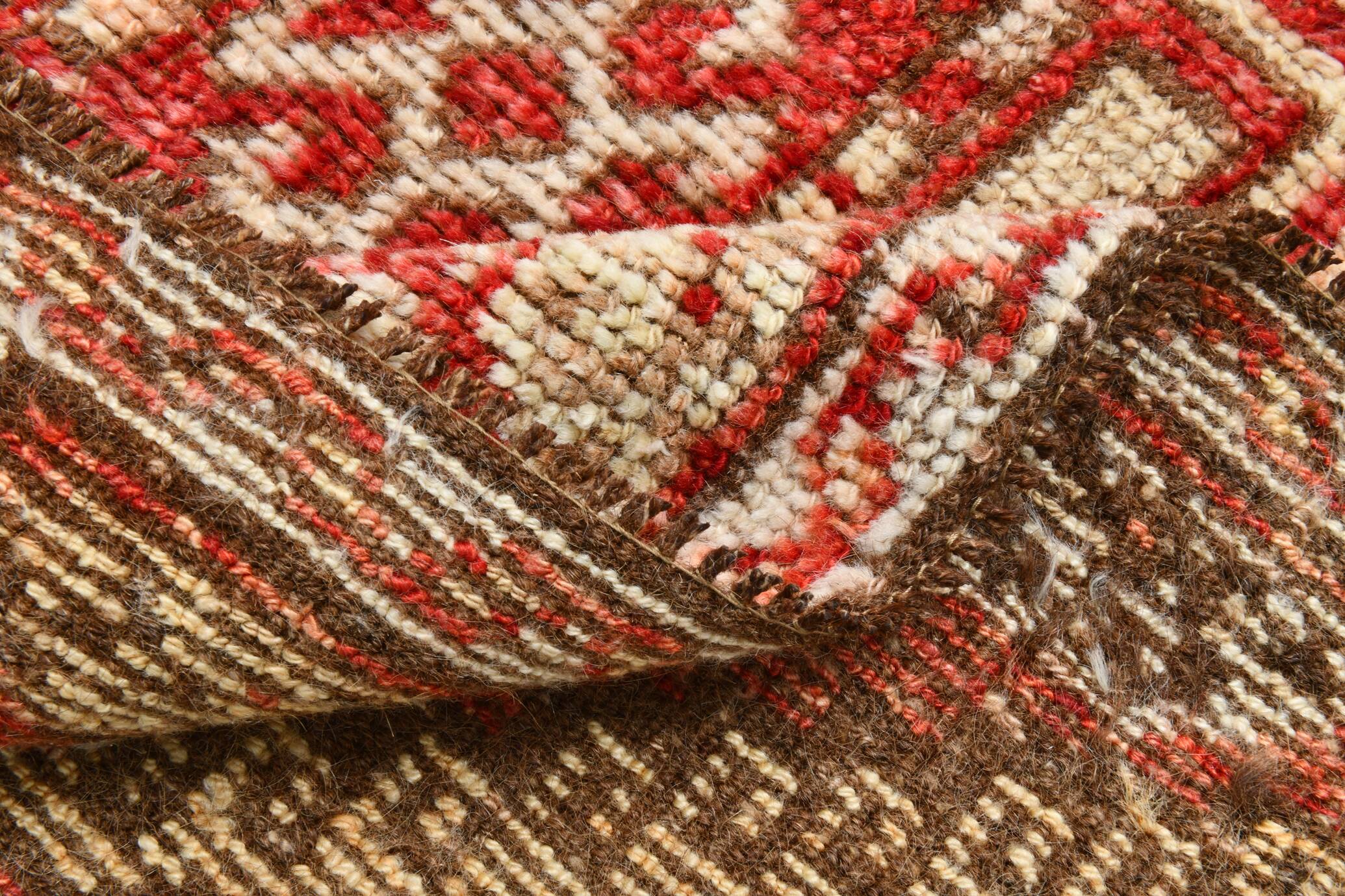 5x10 Geometric Tribal Red Persian Rug, 141x309Cm