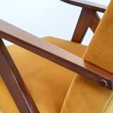 Mid century easy armchairs model B310 Var in velvet