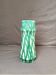 Vintage Glazed Geometric Ceramic Vase Green Blue West Germany 1960 Bay