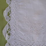 Housse coussin dentelle vintage
