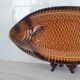 Sarreguemines / Large fish-shaped serving platter in Barbo ceramic
