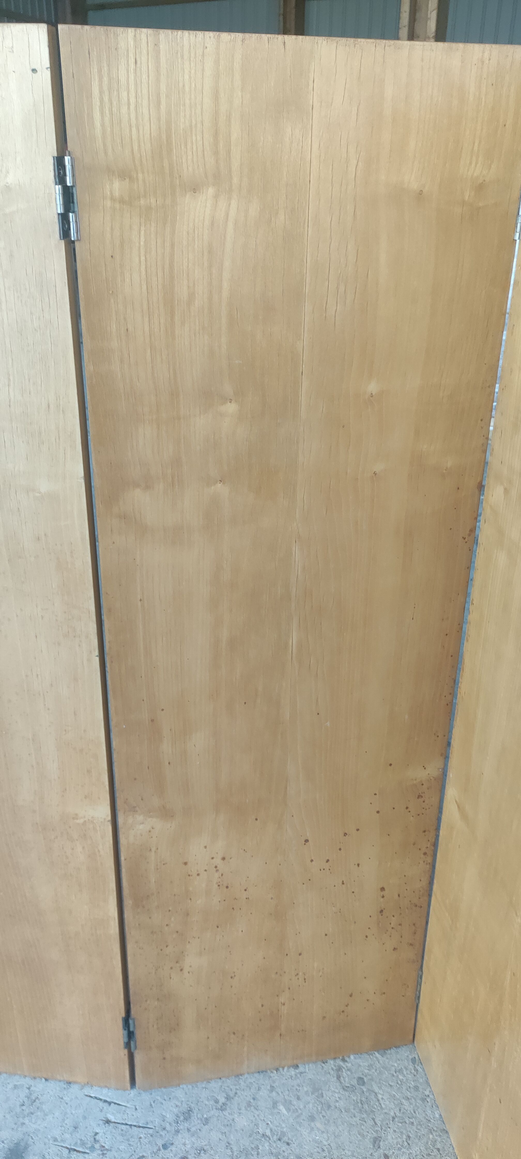 Screen 4 ventaux in elm veneer year 40-50