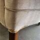 Ensemble de 2 monoplaces/fauteuils/sièges club vintage écru