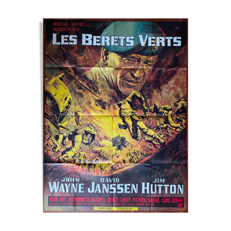 Cinema poster "The Green Berets" John Wayne 120x160cm 1968
