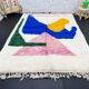 Handmade pure wool rug, size 100 x 200 cm