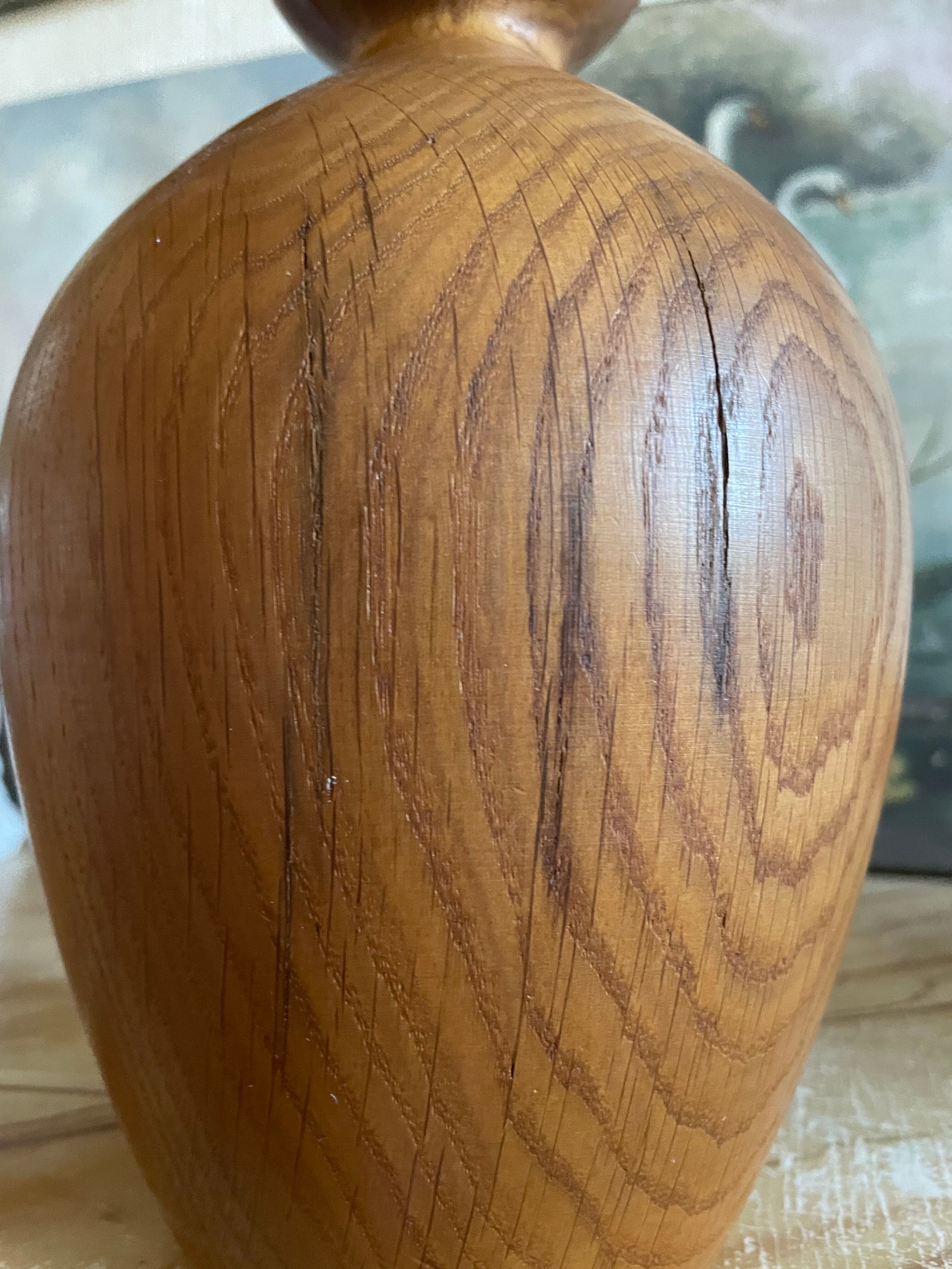 Vintage teak lamp
