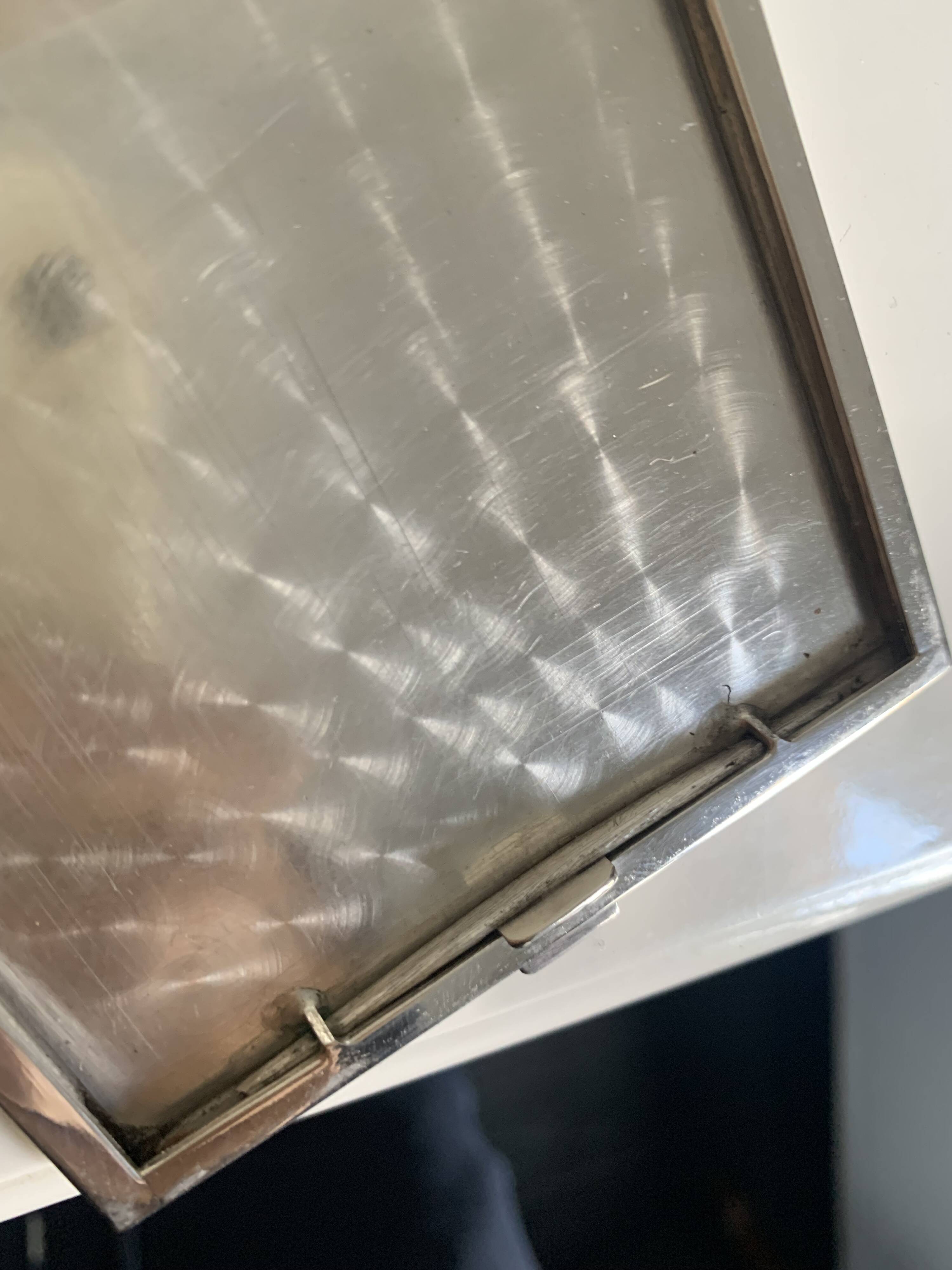 Vintage 1930 cigarette case Inca sterling silver 925 - 9.8 x 8.4 cm