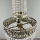 Empire-style chandelier in bronze with crystal pendants, early 20th century.