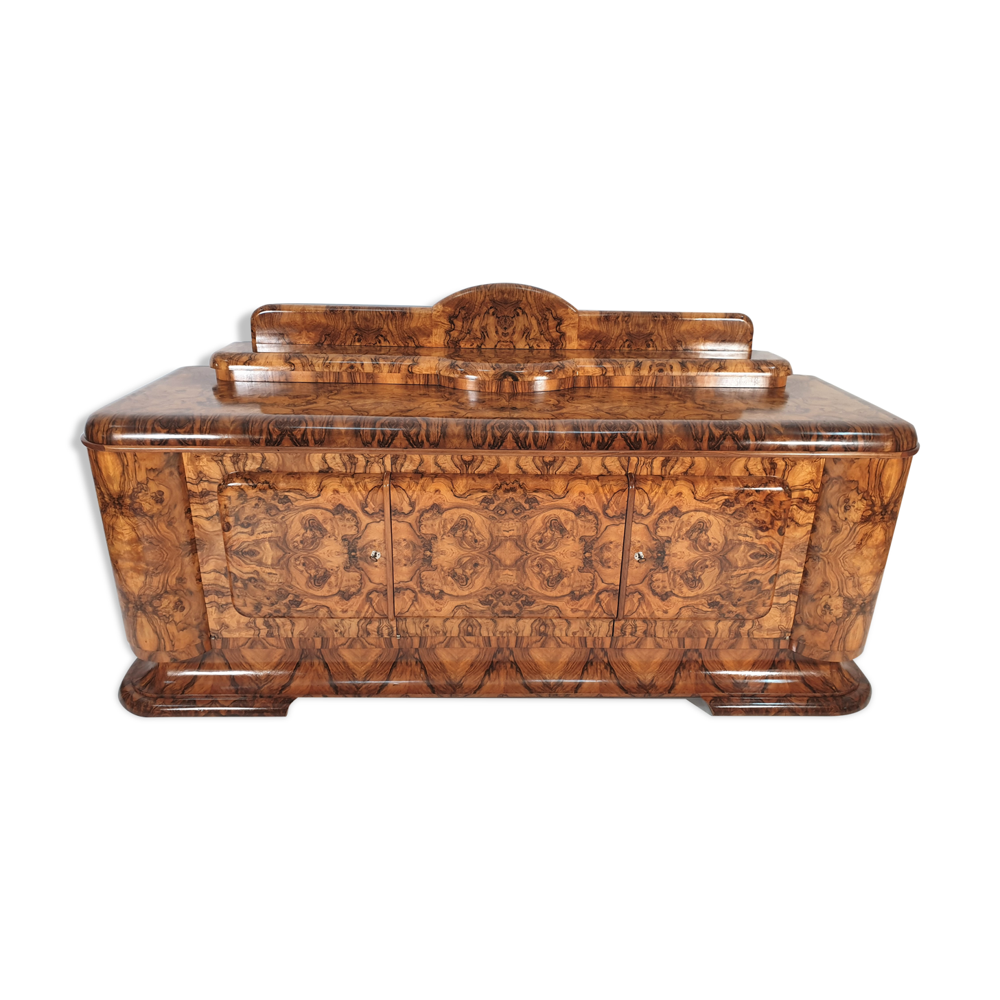 Art Deco Walnut Veneer Buffet, 1940s