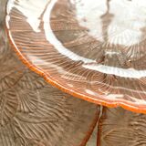 Vintage pink glass plates