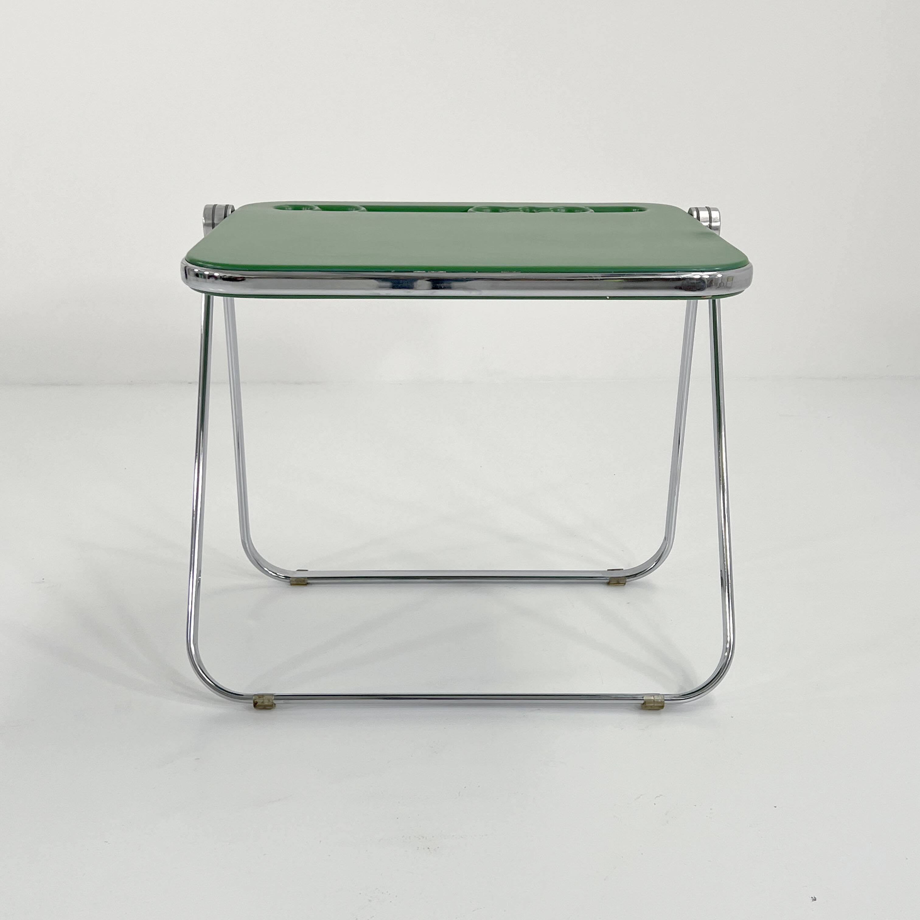 Platone Green Folding Desk by Giancarlo Piretti for Anonima Castelli, 1970