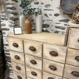 Magnificent wooden workshop cabinet.