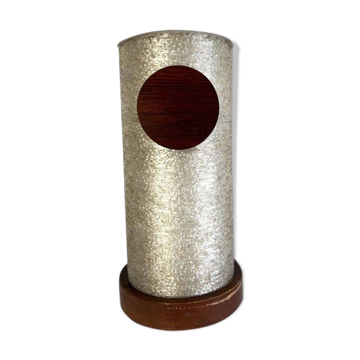 Vintage umbrella stand with wood accents