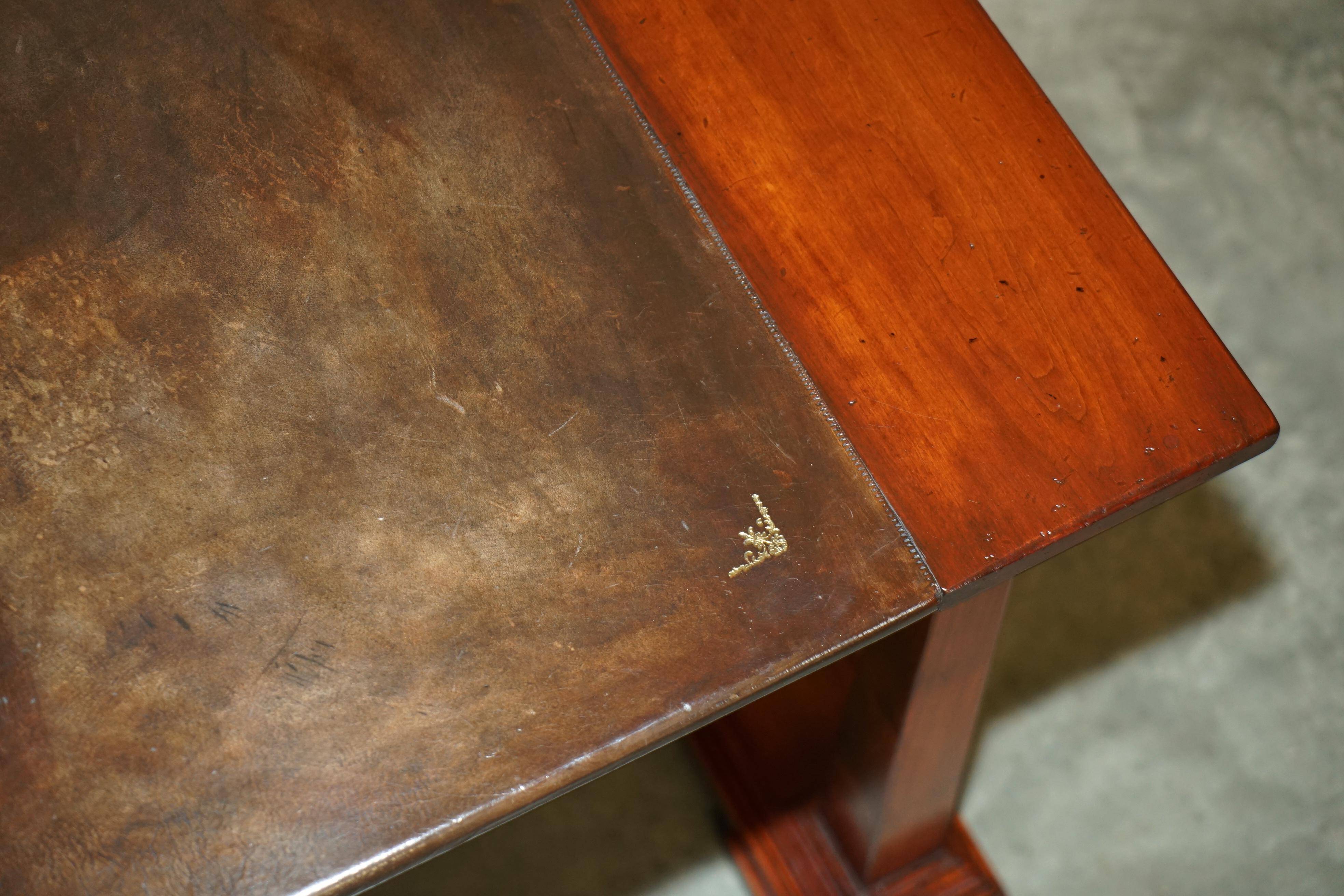 Bureau d'architecte vintage Harrods Kennedy cuir