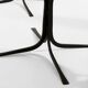 Set of 6 brutalist wrought iron and alcantara chairs from 1990.