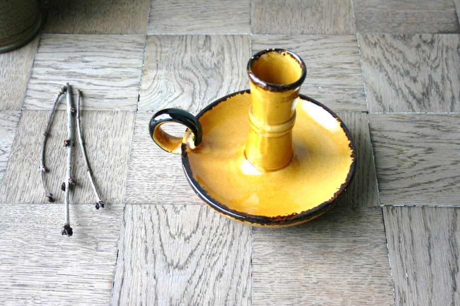 Vintage ceramic candle holder