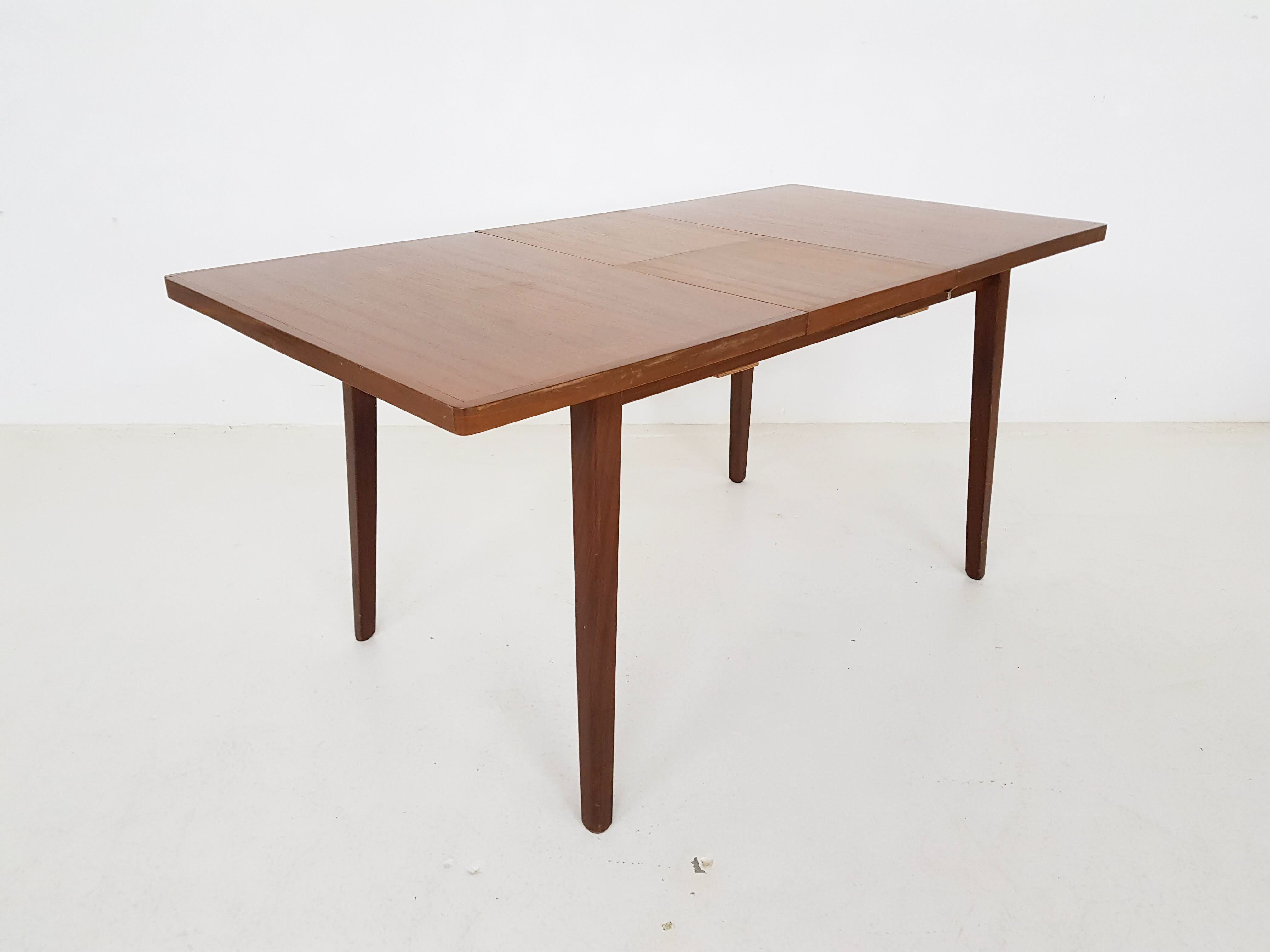 Vintage teak extendable dining table, The Netherlands 1960’s