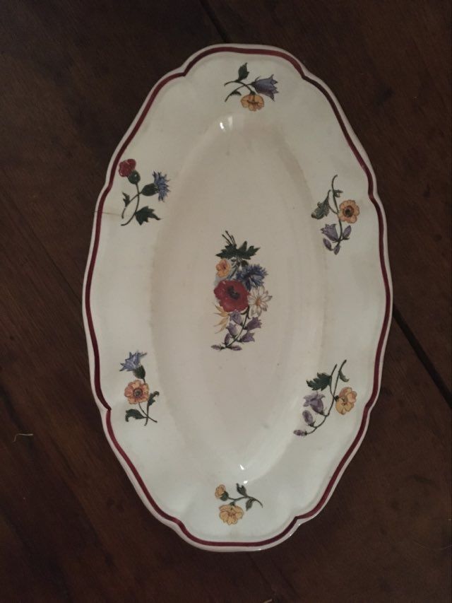 Ravier flowered Sarreguemines "Agreste".