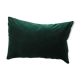 Coussin vert et or en velours d'ameublement d'éditeur 30 x 50 cm