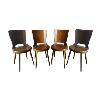 Set of 4 chairs bistro "Mondor' by Baumann 60 years