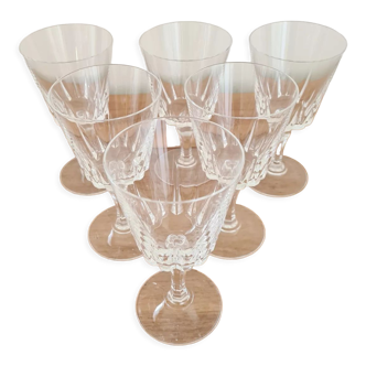 Crystal water glasses from Arques