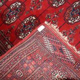 Vintage carpet Turkmen Tekke handmade 109cm