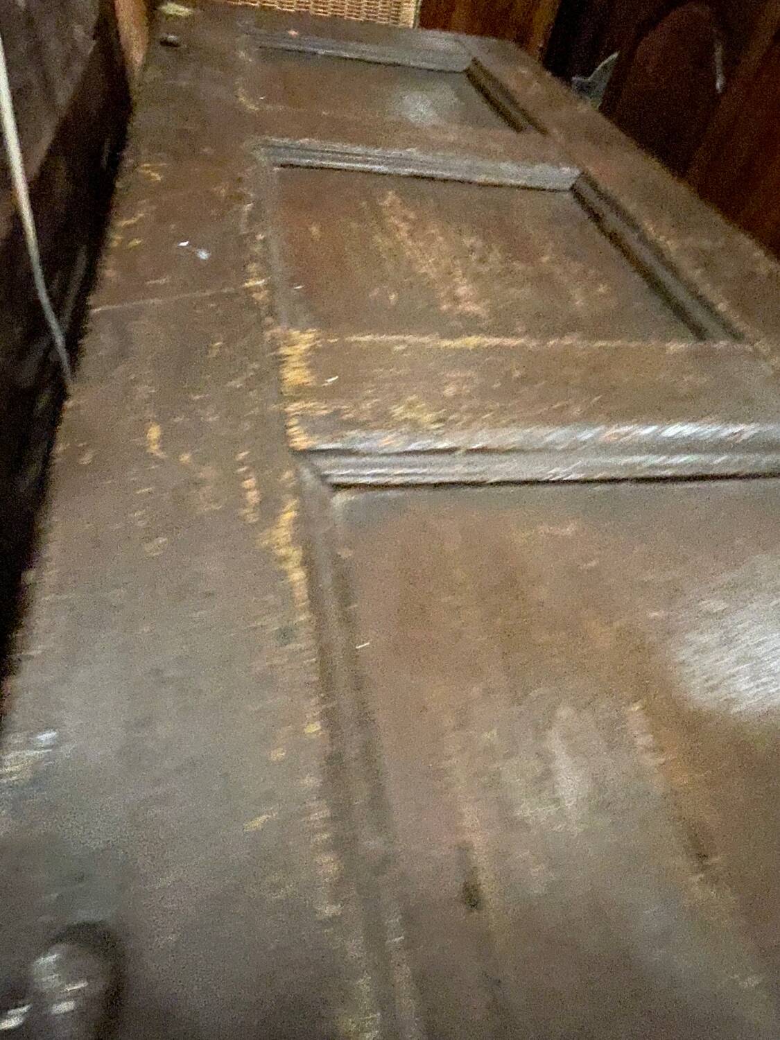 17th-century carved oak antique chest